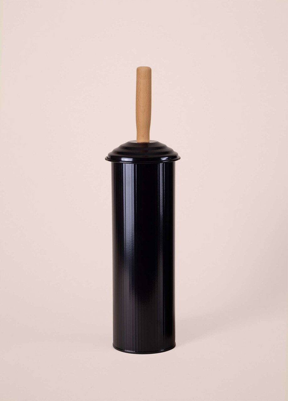 Perie de toaleta, L'essentiel Maison, STP0008, 9x9x40 cm, Negru - imagine 3